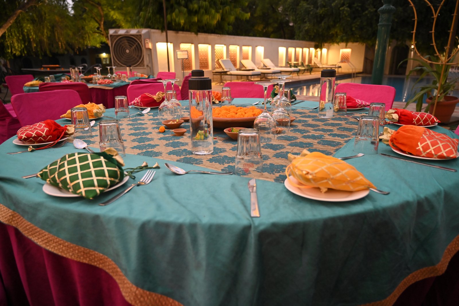 Dining at Diggi Palace