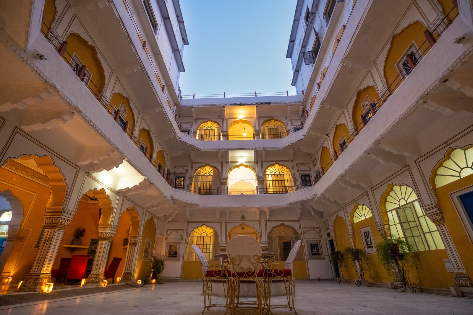 Panoramic view of the gardens