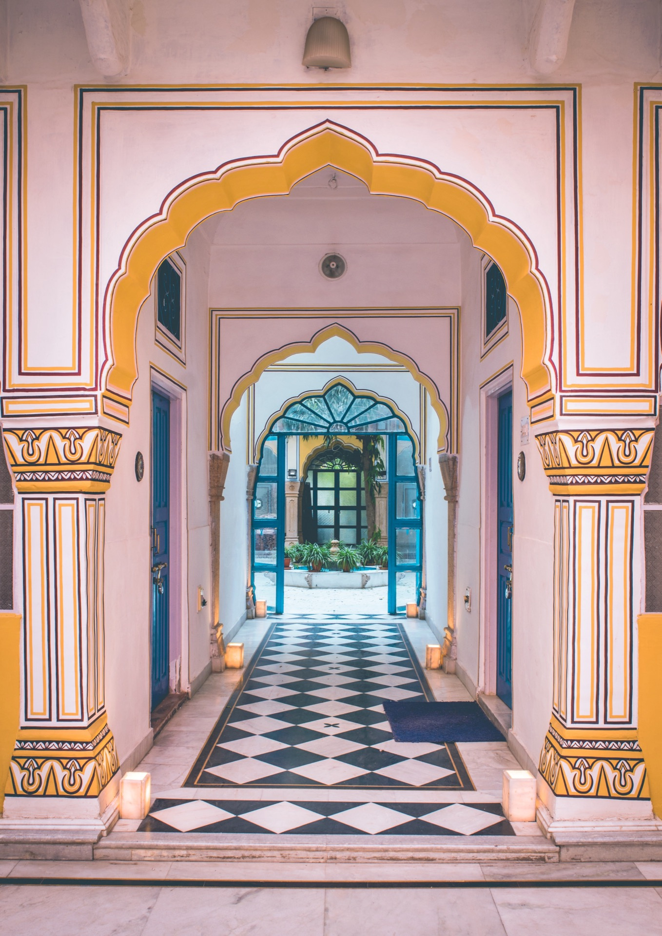 Rajput architectural detail at Diggi Palace