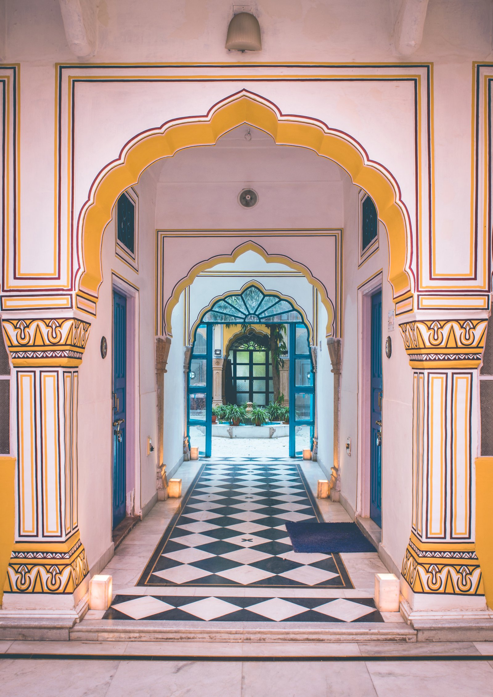 Rajput architectural detail at Diggi Palace