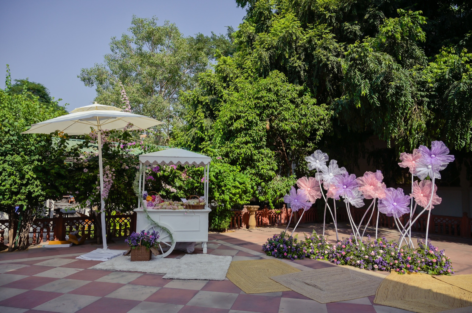 Sunset yoga experience at Diggi Palace, Jaipur