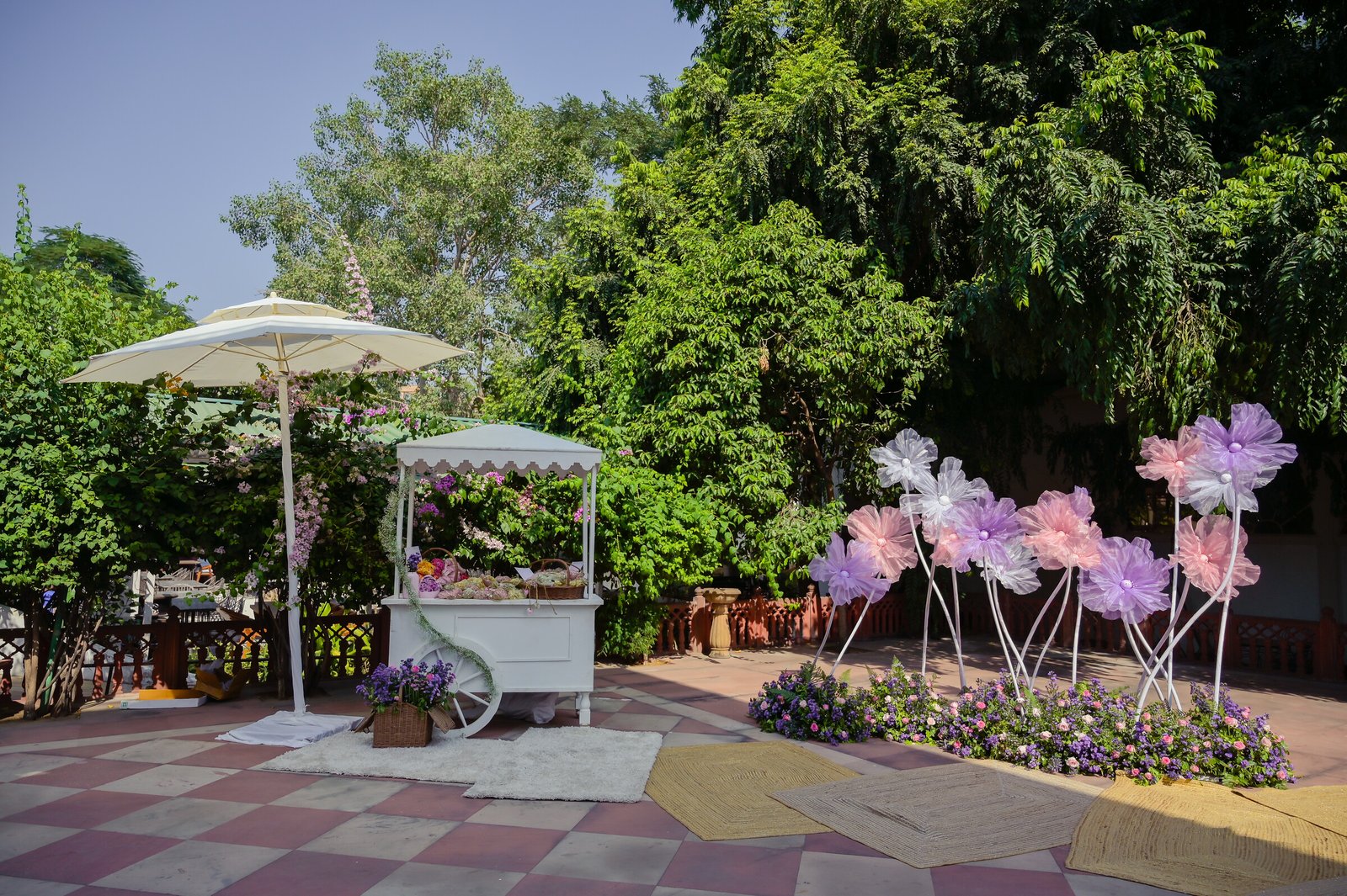 Sunset yoga experience at Diggi Palace, Jaipur